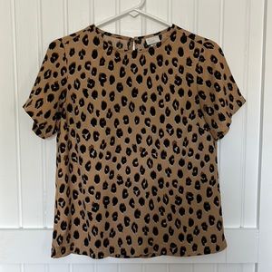 A New Day Leopard Print Blouse